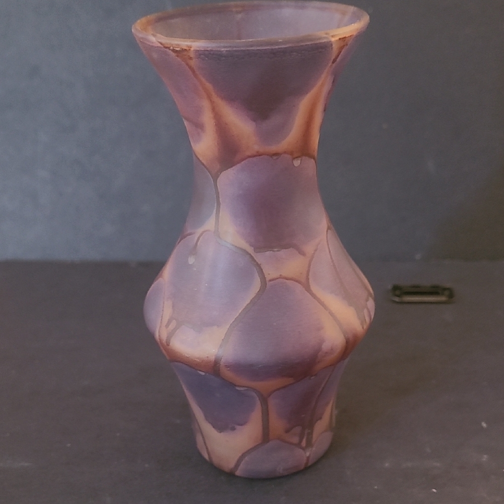 Purple and Brown Artistic Vase